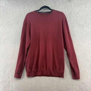 Vestige Organic Cotton Crewneck Sweatshirt Burgundy Red Size Large